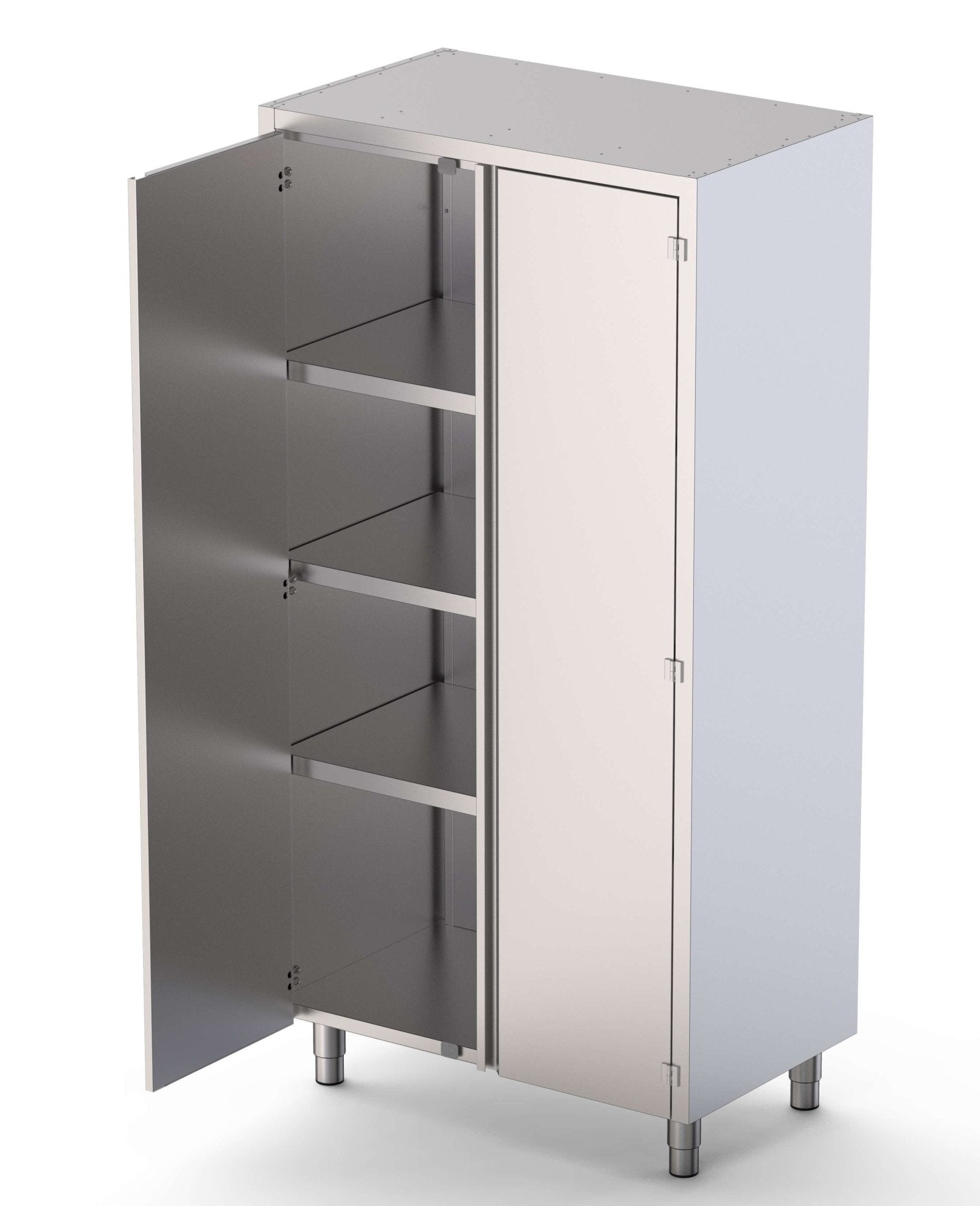 Armario de Pie Acero Inoxidable Con 2 Puertas Abatibles 1200x600x2000h mm FC1260200SW - FrigeriaHosteleria.com