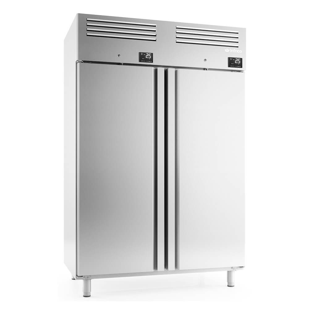 Armario frigorífico y congelador 1300 litros 2 puertas INFRICO AGB1402MX - FrigeriaHosteleria.com
