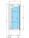Armario refrigerado 2 medias puertas 500 litros INFRICO AN502TF - FrigeriaHosteleria.com