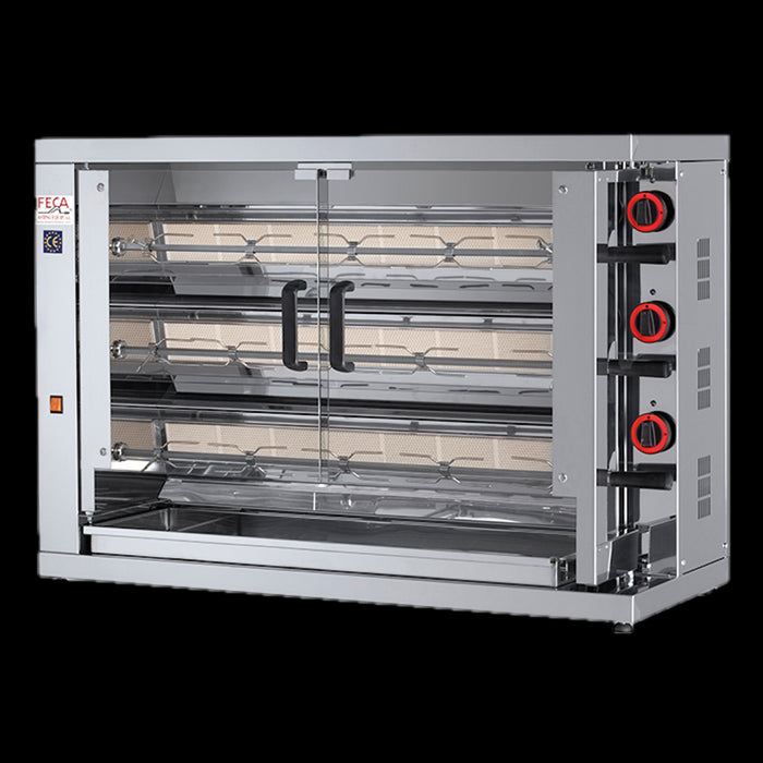 Asador de pollos a gas 3 espadas 18 pollos FECA 315 EKO