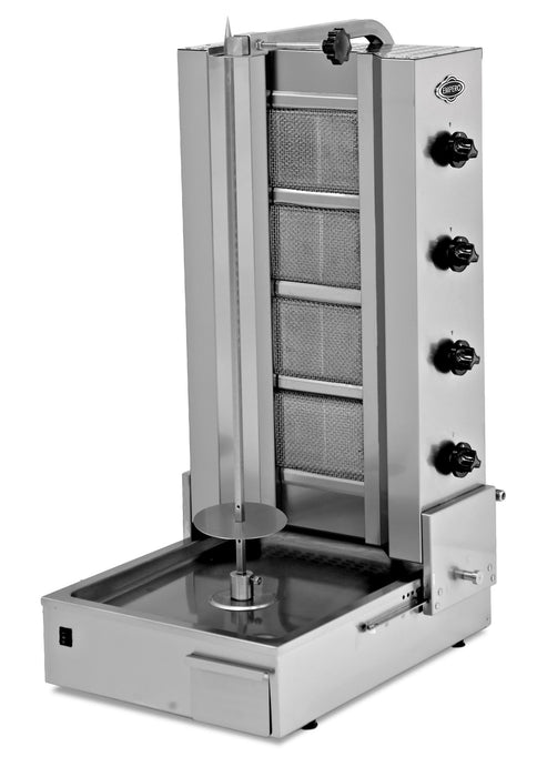 Asador Kebab a gas 4 quemadores EMPDN151 - FrigeriaHosteleria.com