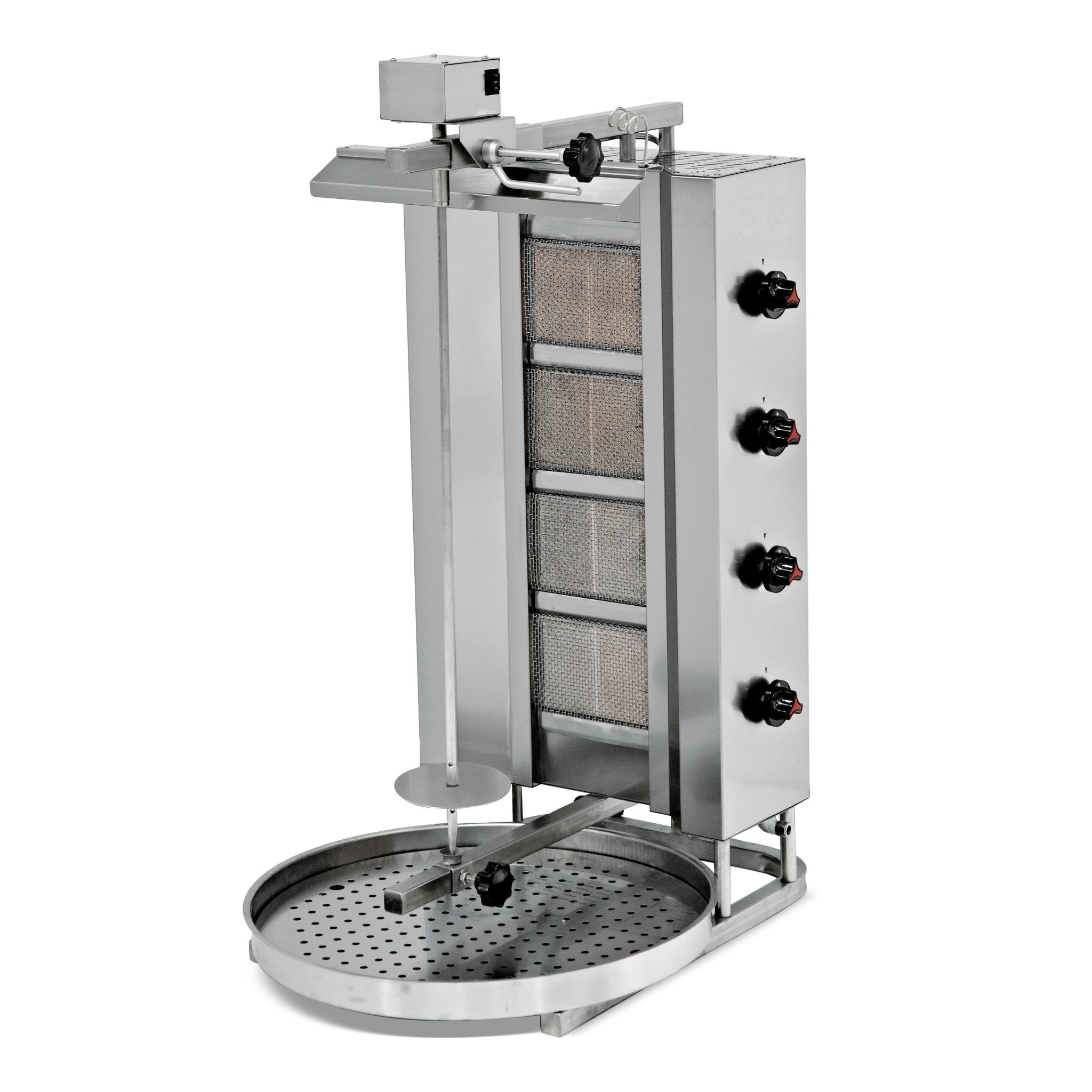 Asador kebab a gas 4 quemadores motor superior EMPDN221 - FrigeriaHosteleria.com
