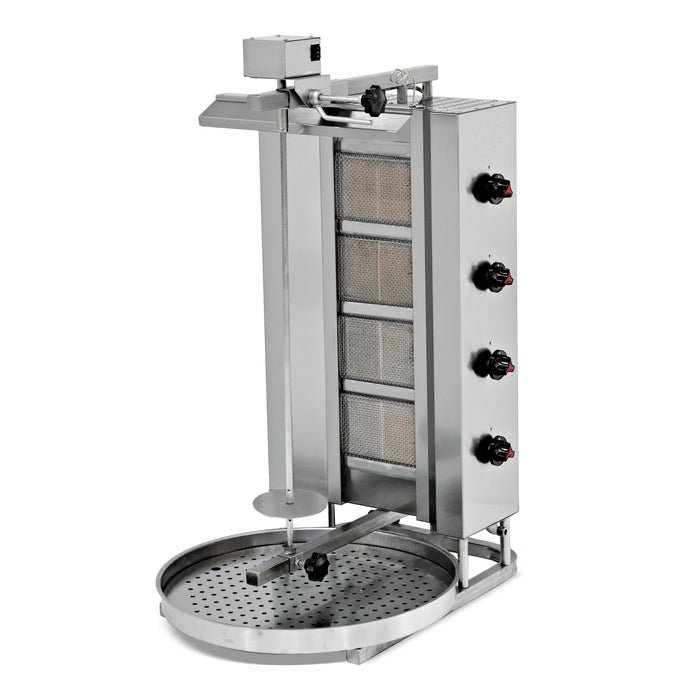 Asador kebab a gas 4 quemadores motor superior EMPDN221 - FrigeriaHosteleria.com