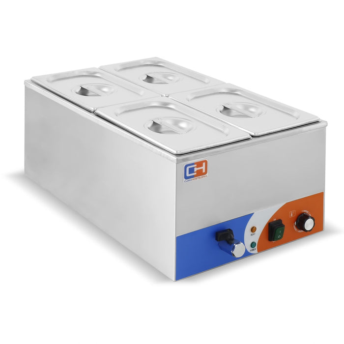 Baño maría 4 cubetas GN1/4 BM - 1/4 - FrigeriaHosteleria.com