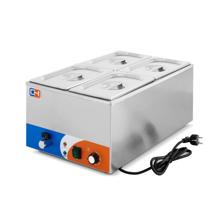 Baño maría 4 cubetas GN1/4 BM - 1/4 - FrigeriaHosteleria.com