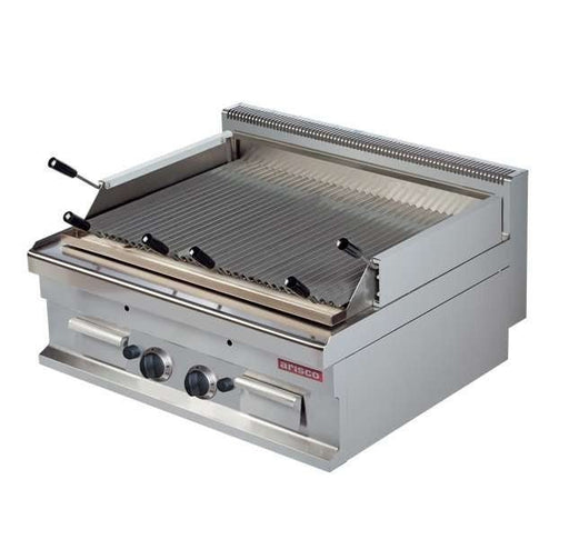 Barbacoa a gas piedra volcánica 6+6kw 800x700x290h mm GGL721S Línea Estambul - FrigeriaHosteleria.com
