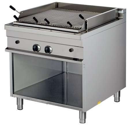 Barbacoa a gas piedra volcánica ancho 85 fondo 90 GGL921 - FrigeriaHosteleria.com
