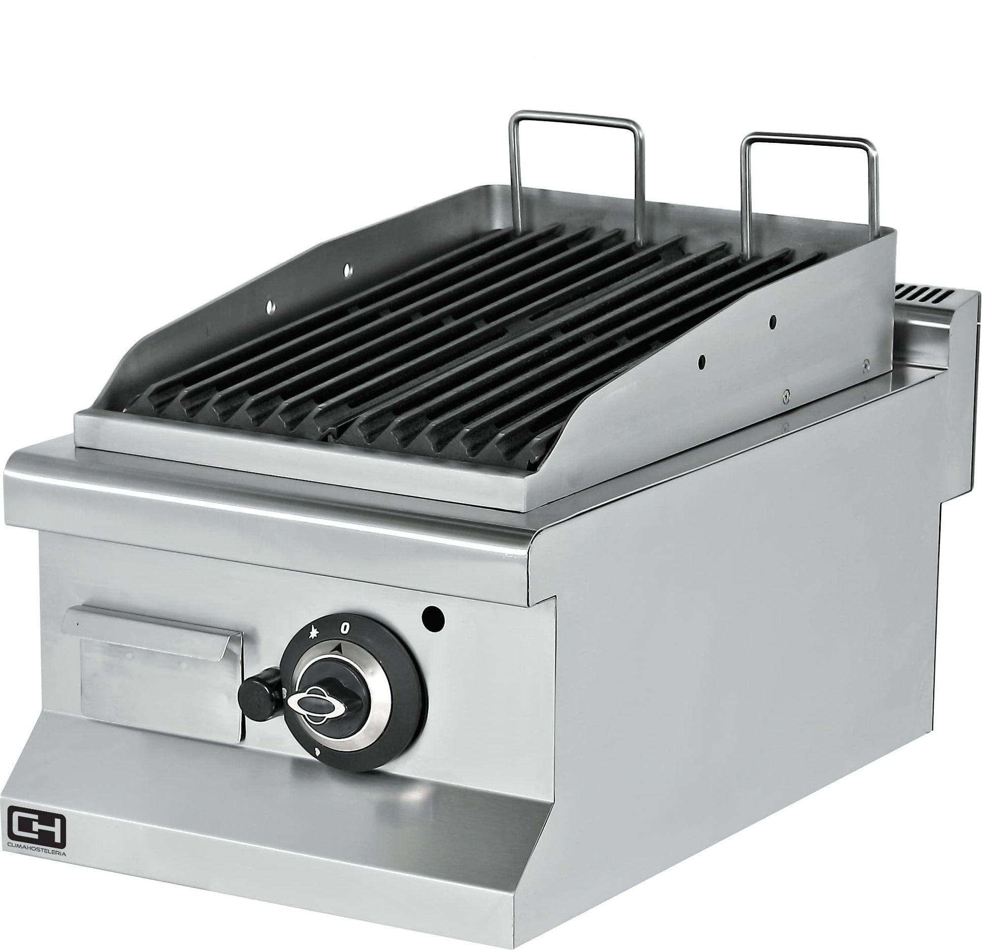 Barbacoa a gas piedra volcánica sobremesa 40x60 EMP6LG010 - FrigeriaHosteleria.com