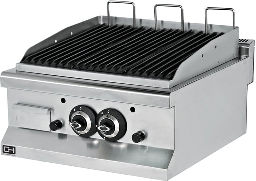 Barbacoa a gas piedra volcánica sobremesa 60x60 EMP6LG020 - FrigeriaHosteleria.com