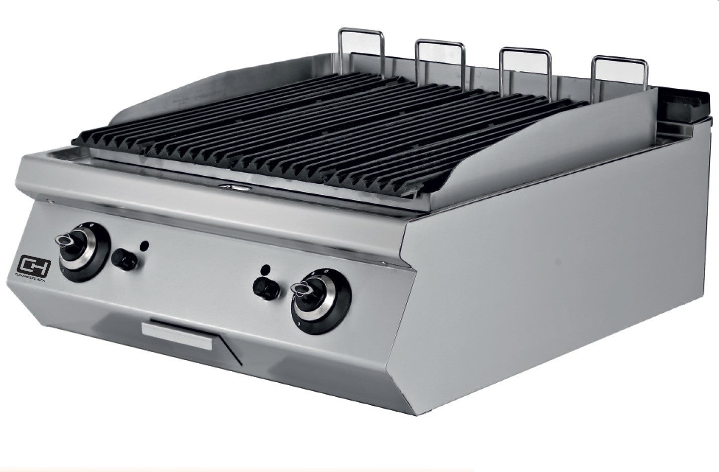 Barbacoa a gas piedra volcánica sobremesa 800x730 mm EMPPLS7LG020 - FrigeriaHosteleria.com