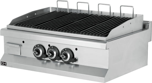 Barbacoa a gas piedra volcánica sobremesa 90x60 EMP6LG030 - FrigeriaHosteleria.com