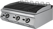 Barbacoa a gas sobremesa de piedra volcánica 1200x900x300h mm EMPPLS9LG030 - FrigeriaHosteleria.com