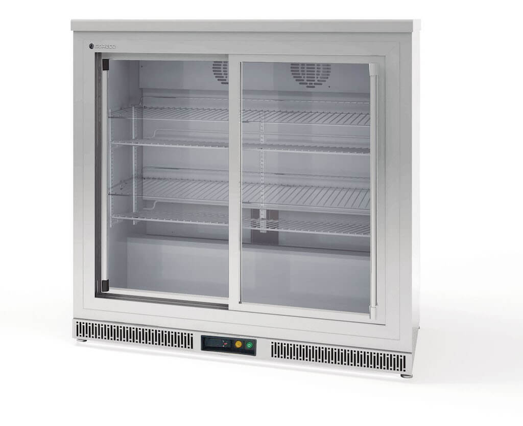 Botellero refrigerado inoxidable puertas corredera CORECO ERHS - LI - FrigeriaHosteleria.com
