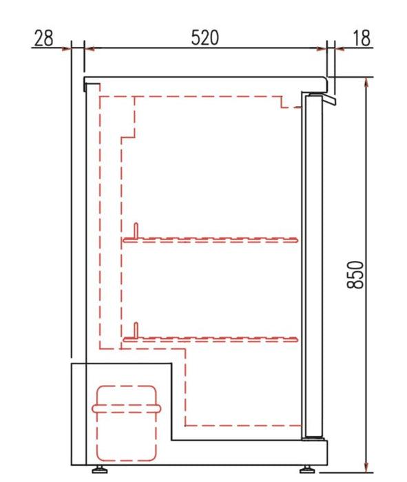 Botellero refrigerado sobremostrador CORECO NRH - FrigeriaHosteleria.com