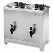 Calentador doble de leche de 6+6 litros INFRICO TL66 - FrigeriaHosteleria.com