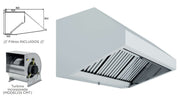Campana mural fondo 800 con turbina ancho 150 A15080CMT - FrigeriaHosteleria.com
