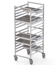 Carro Bandejero Acero Inoxidable Para 16 Bandejas GN2/1 660x750x1700h mm TT16NGN2100 - FrigeriaHosteleria.com