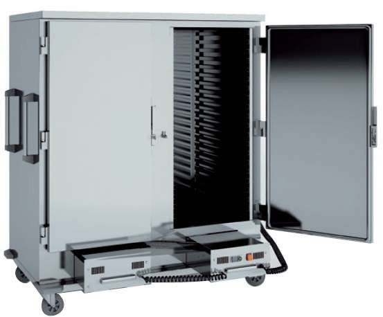 Carro caliente doble 34 bandejas GN 2/1 CC - 34GN - FrigeriaHosteleria.com