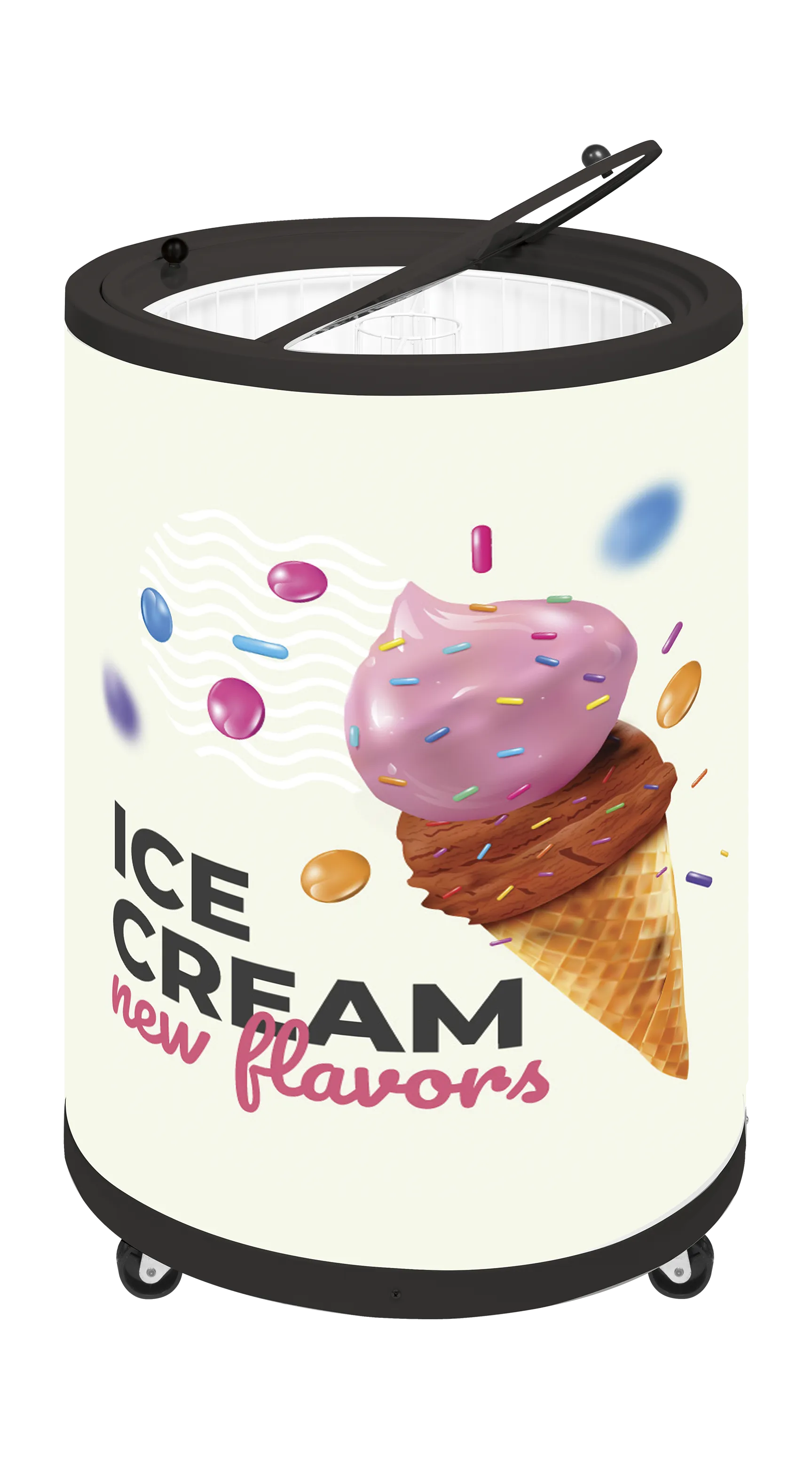 TEFCOLD Congelador circular de helados CF78