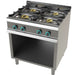 Cocina a gas 4 fuegos ancho 80 fondo 73 FO7N400 - FrigeriaHosteleria.com