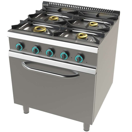 Cocina a gas 4 fuegos con horno ancho 80 fondo 90 9401/3 - FrigeriaHosteleria.com