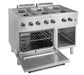 Cocina a gas 6 fuegos con horno ancho 110 fondo 70 STAR LINE ELFU711FG - FrigeriaHosteleria.com