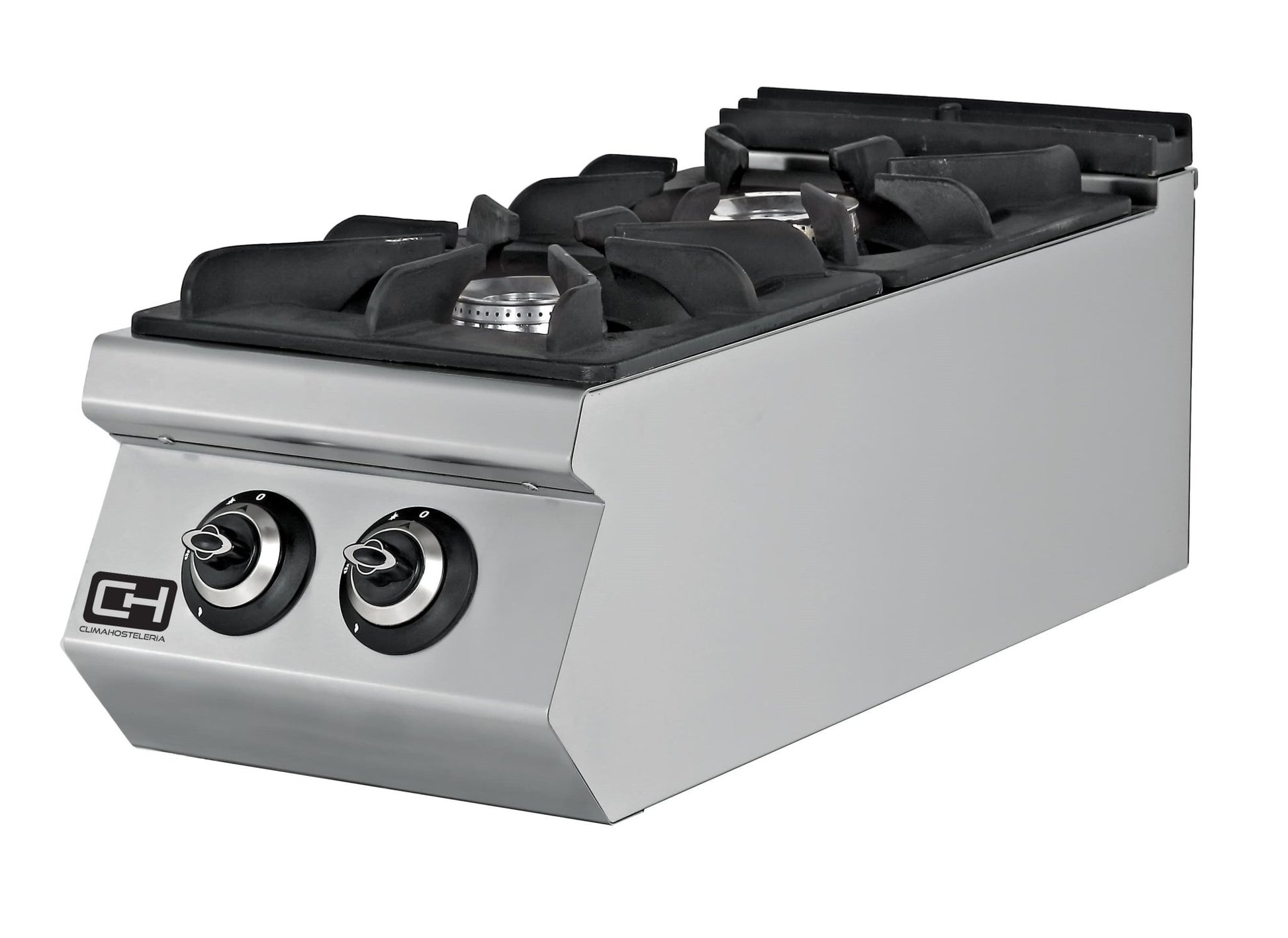 Cocina a Gas Sobremesa 2 fuegos 2 x 8,74 kW 400x900x300h mm EMPPLS9KG010 - FrigeriaHosteleria.com
