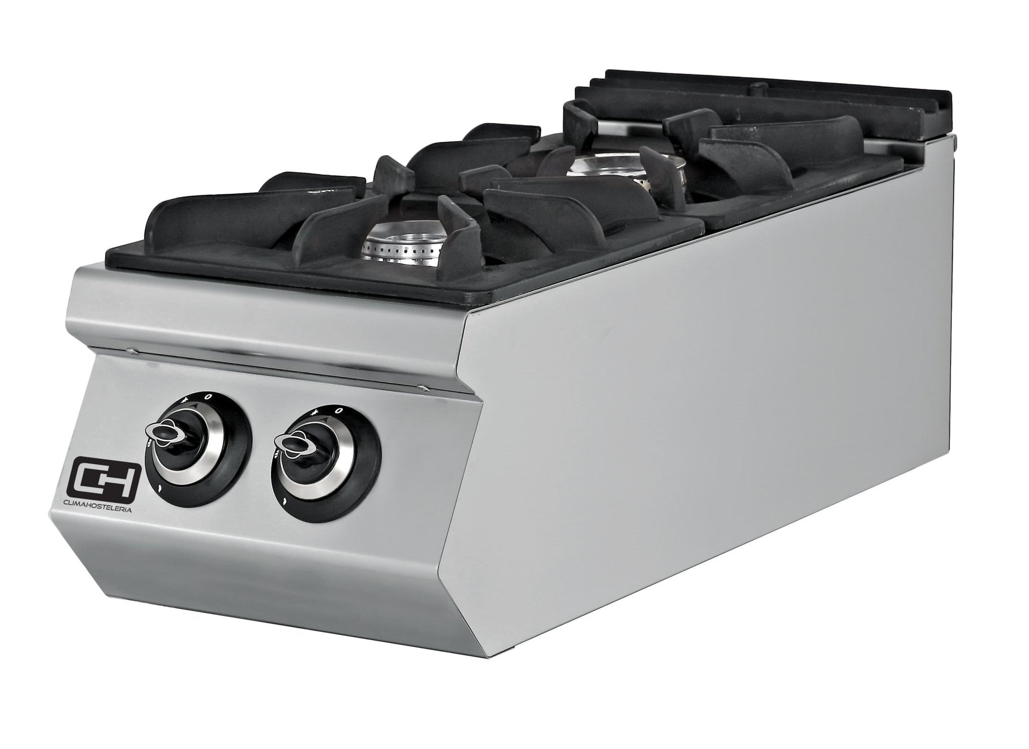 Cocina a Gas Sobremesa 2 fuegos 2 x 8,74 kW 400x900x300h mm EMPPLS9KG010 - FrigeriaHosteleria.com