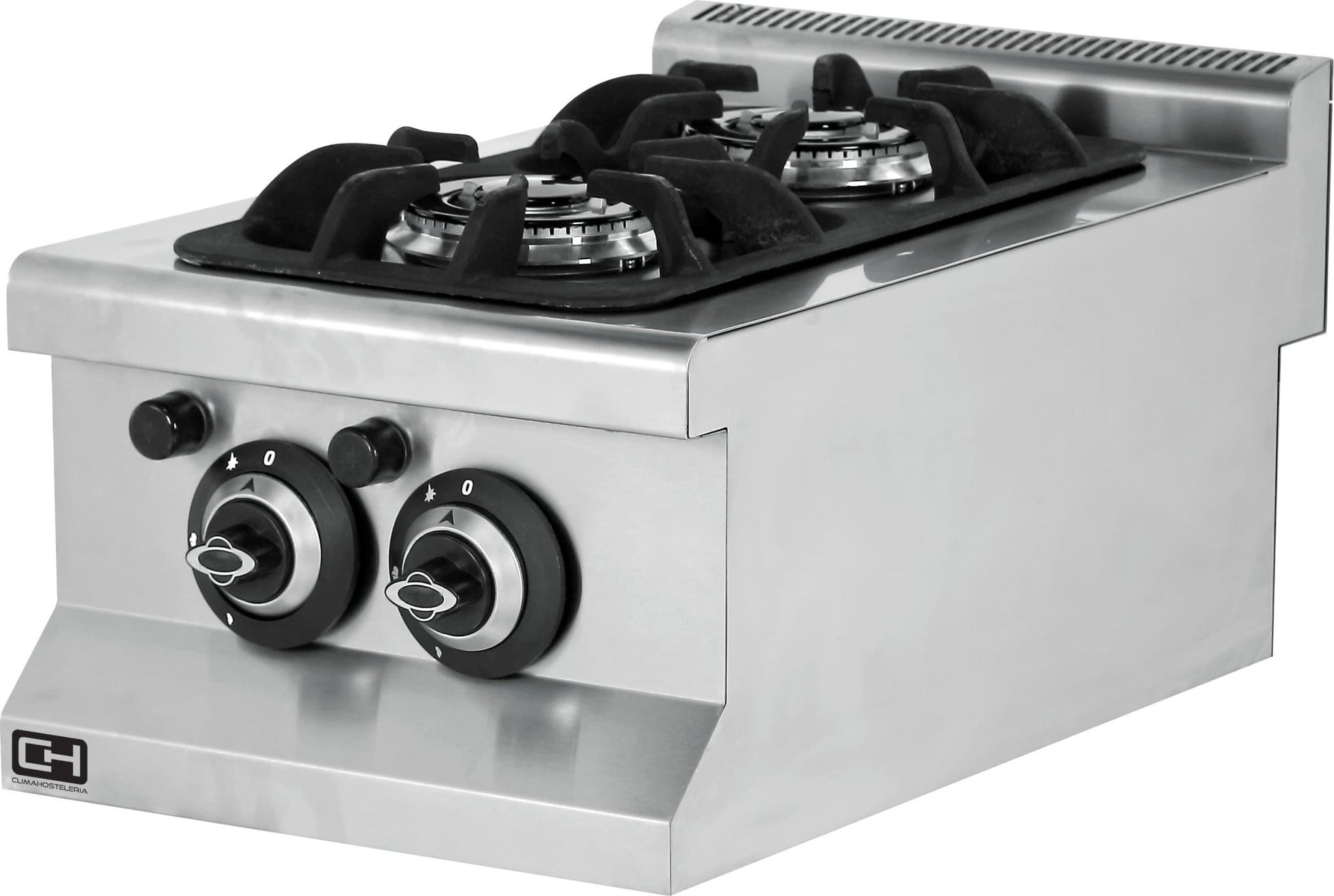 Cocina a gas sobremesa 2 fuegos 400x635x285h mm EMP6KG010 - FrigeriaHosteleria.com