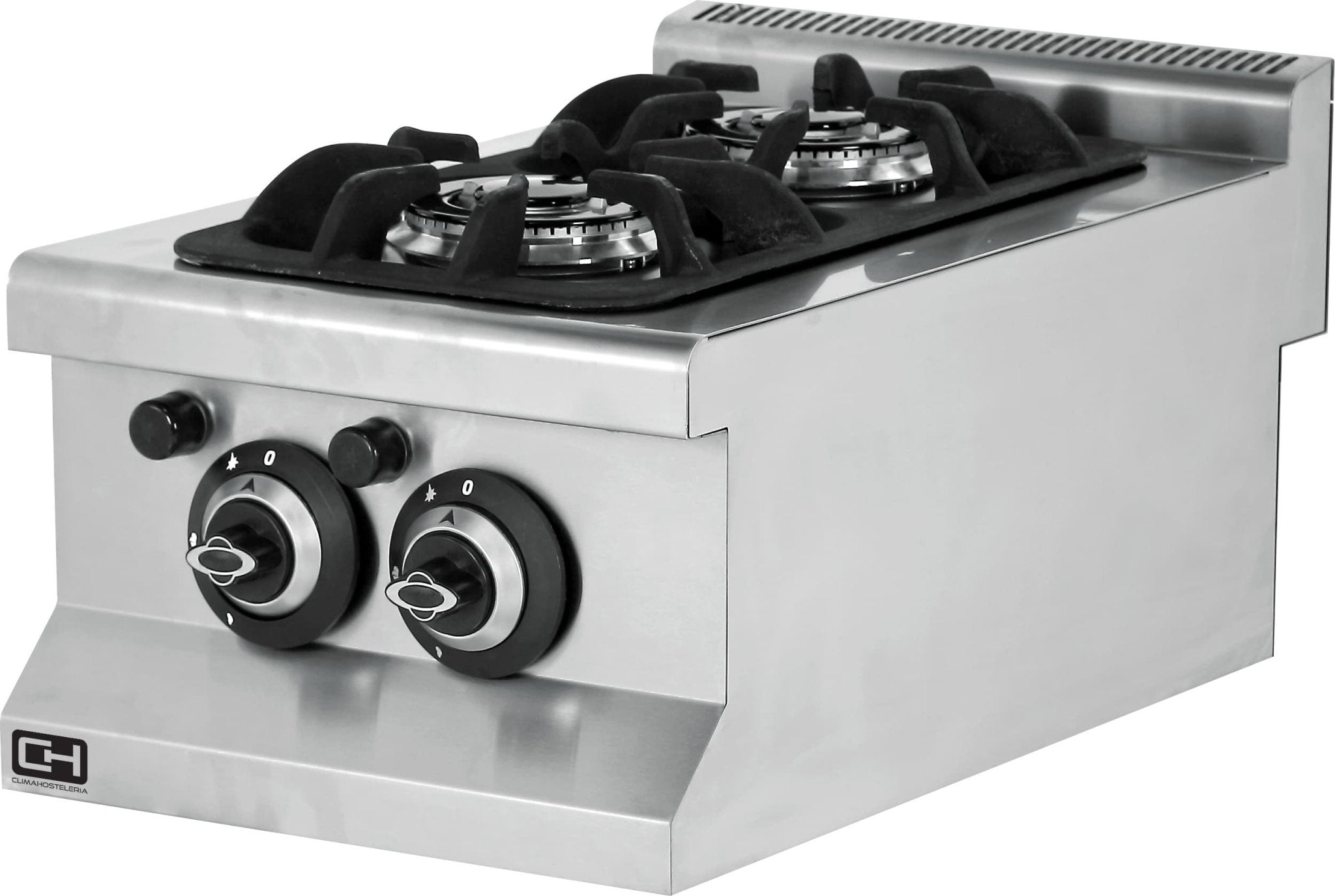 Cocina a gas sobremesa 2 fuegos 400x635x285h mm EMP6KG010 - FrigeriaHosteleria.com