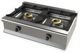 Cocina a gas sobremesa 2 fuegos ancho 80 fondo 55 6200B/1 - FrigeriaHosteleria.com