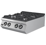 Cocina a Gas Sobremesa 4 fuegos 4 x 8,74 kW 800x900x300h mm EMPPLS9KG020 Línea 900 Estambul - FrigeriaHosteleria.com