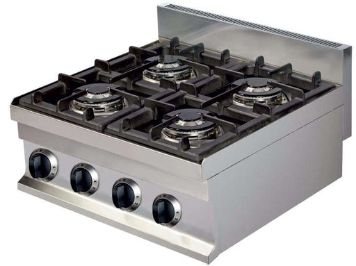 Cocina a gas sobremesa 4 fuegos fondo 60 GC606 - FrigeriaHosteleria.com