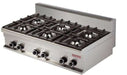 Cocina a gas sobremesa 6 fuegos ancho 120 fondo 70 GR731S - FrigeriaHosteleria.com