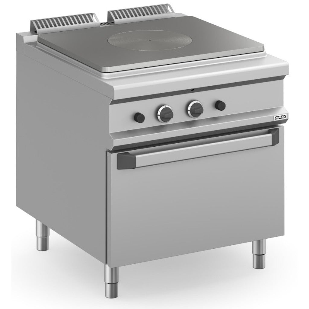 Cocina de plancha radiante eléctrica 80x90 cm con horno a gas MTPG98A MAGISTRA PLUS 900 - FrigeriaHosteleria.com