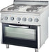 Cocina eléctrica 4 fuegos con horno ancho 80 fondo 70 9716000 - FrigeriaHosteleria.com