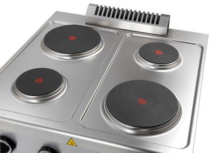 Cocina eléctrica 4 placas con mueble ELPR77A - FrigeriaHosteleria.com