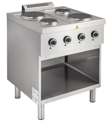 Cocina eléctrica 4 placas con mueble ELPR77A - FrigeriaHosteleria.com