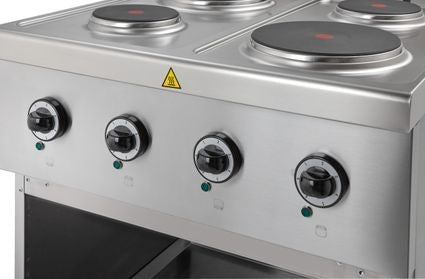 Cocina eléctrica 4 placas con mueble ELPR77A