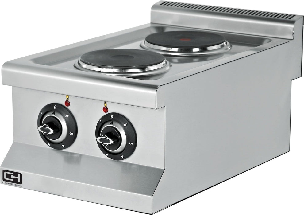 Cocina eléctrica sobremesa 2 zonas 40x60 EMP6KE010 - FrigeriaHosteleria.com