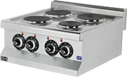 Cocina eléctrica sobremesa 4 zonas 60x60 EMP6KE020 - FrigeriaHosteleria.com