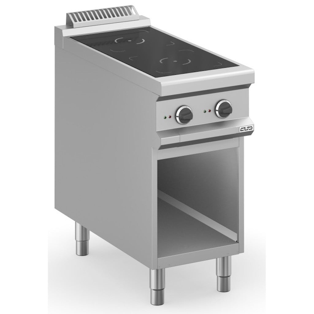 Cocina inducción 2 zonas con mueble 40x90 cm MIN94A MAGISTRA PLUS 900 - FrigeriaHosteleria.com