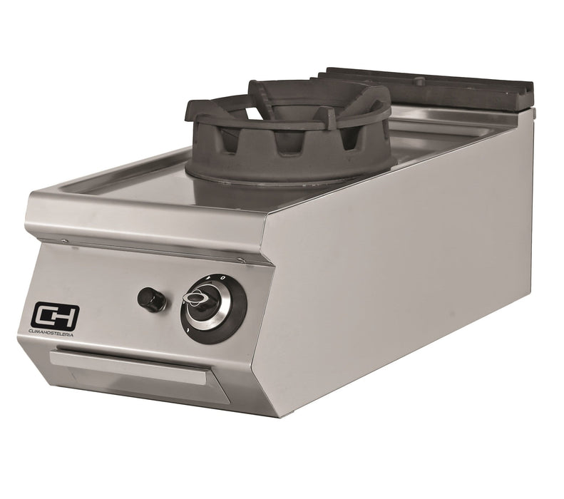Cocina Wok a gas sobremesa 1 fuego 400x900x300h mm EMPPLS9WK010 - FrigeriaHosteleria.com