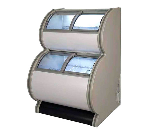 Congelador expositor de helados 2 niveles Masquefrío CH2N - FrigeriaHosteleria.com