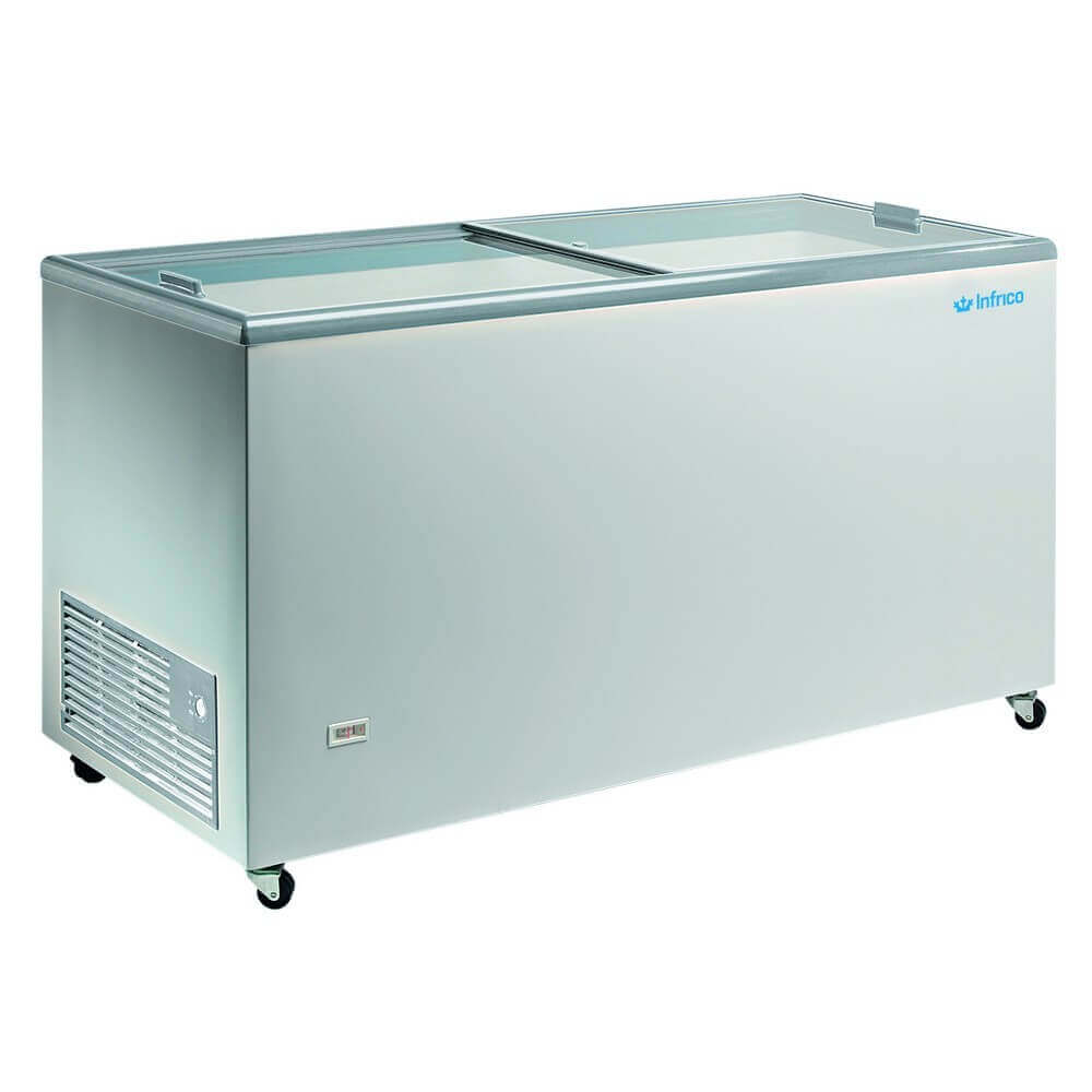 Congelador horizontal tapa corredera ancho 128 INFRICO HF 400 TC - FrigeriaHosteleria.com