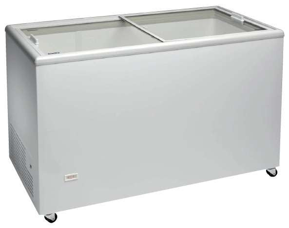 Congelador horizontal tapa cristal corredera 390 litros ancho 150 ICE500NTVS - FrigeriaHosteleria.com