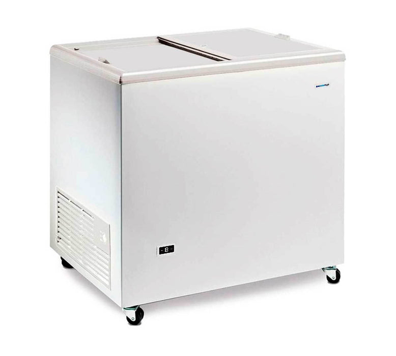 Congelador tapa corredera ciega ancho 84 Masquefrío TOS 220 - FrigeriaHosteleria.com