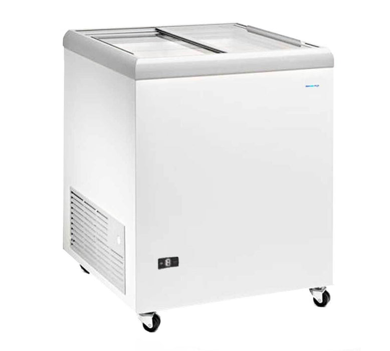 Congelador tapa corredera cristal ancho 84 Masquefrío TVS 220 - FrigeriaHosteleria.com