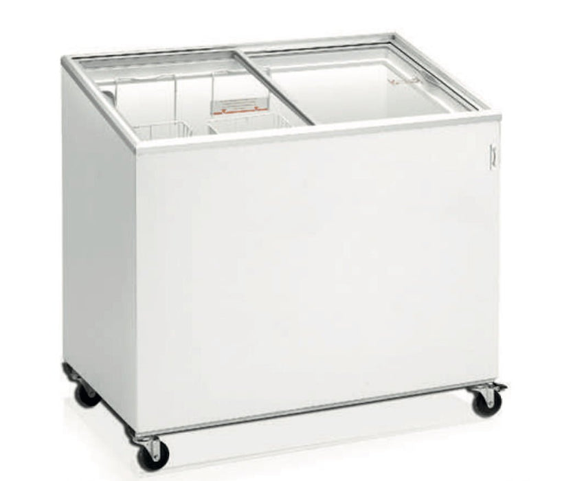 Congelador tapa cristal inclinada Masquefrío SMK - FrigeriaHosteleria.com