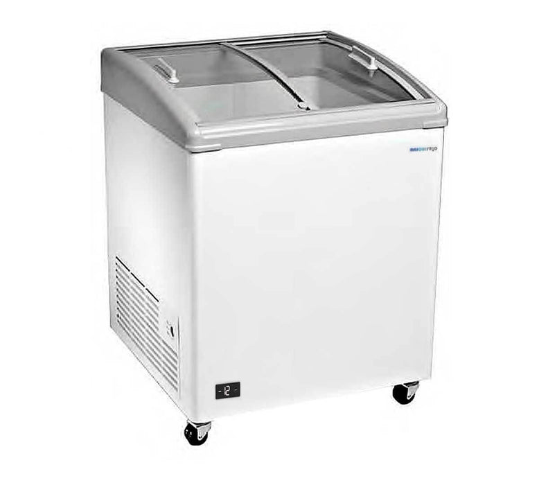 Congelador tapa curva cristal Masquefrío GTC - FrigeriaHosteleria.com